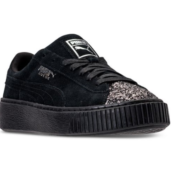 NWT-Women's Suede leather Platform Sneakers 8 - Picture 1 of 8